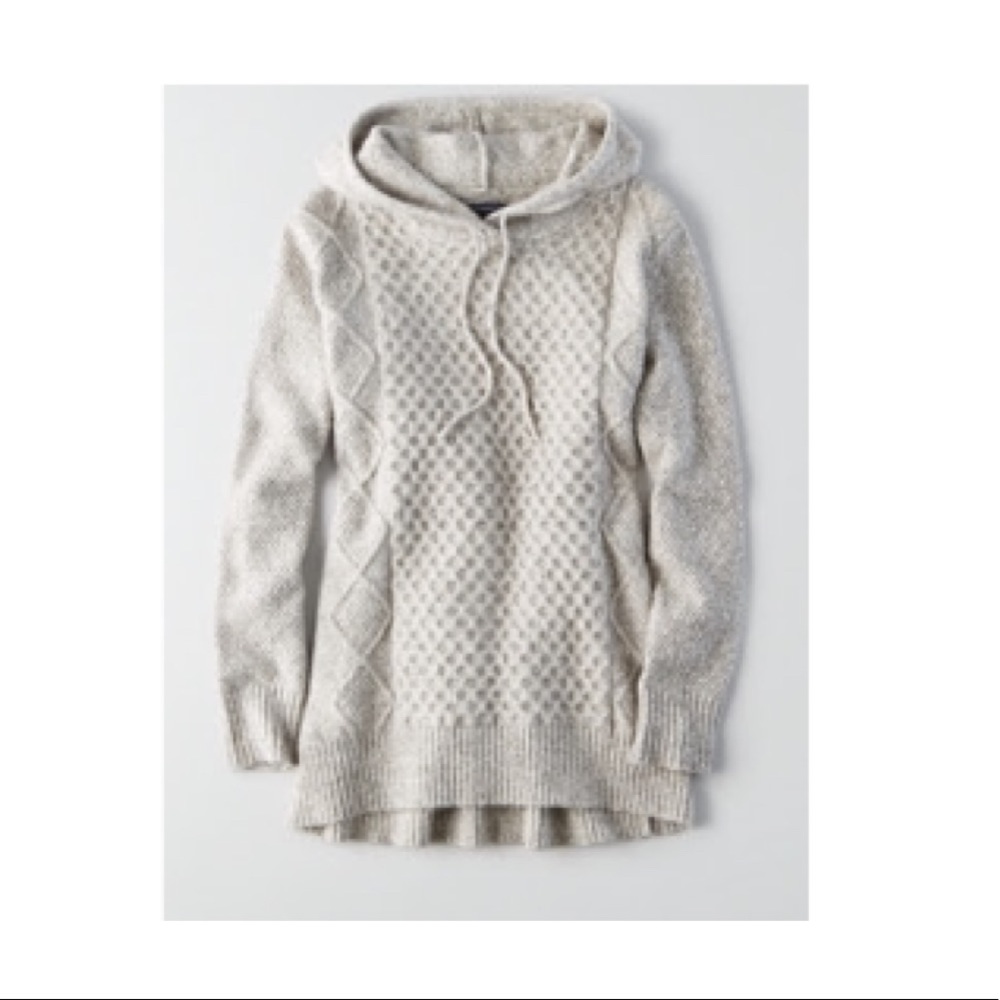 AE SWEATER HOODIE IN GRAY
